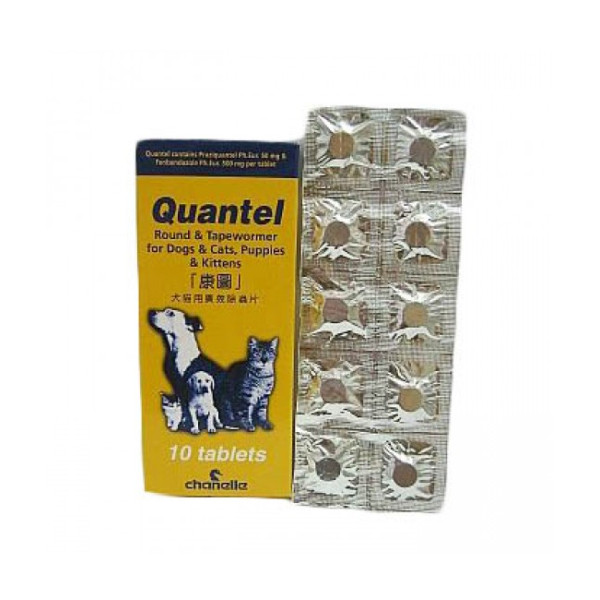 Quantel Round & Tapewormer 康圖杜虫丸- 10粒裝
